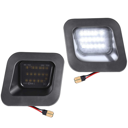 LED License Plate Lights Compatible with Dodge Ram 1500 2500 3500 Fits Dodge Ram 2002-2019 Trucks. 6500K White Output, IP66 Pc Housing, 12-30V Operation and Plug-and-Play Installation