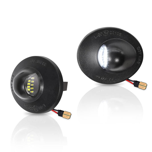 LED License Plate Lights Compatible with Ford F-Series Trucks Fits F-150, F-250, F-350, F-450, F-550, Bronco, Ranger and Explorer Models. 6500K, IP67 and Canbus, 2 Pack